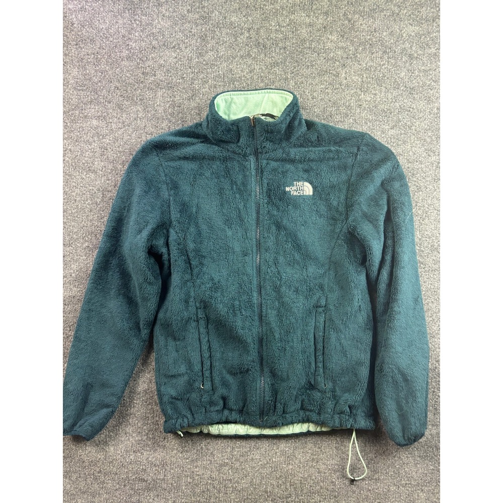 The North Face Osito Fleece Jacket‎ Womens M Teal Green Full Zip Soft Plush